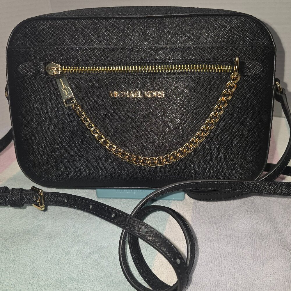 Michael Kors Jet Set Large Saffiano Leather Crossbody
